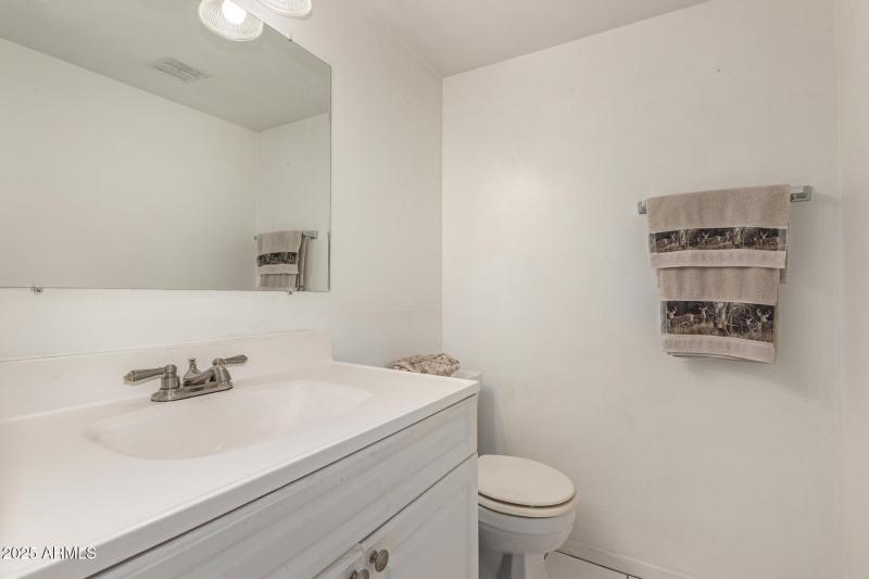 Downstairs powder room