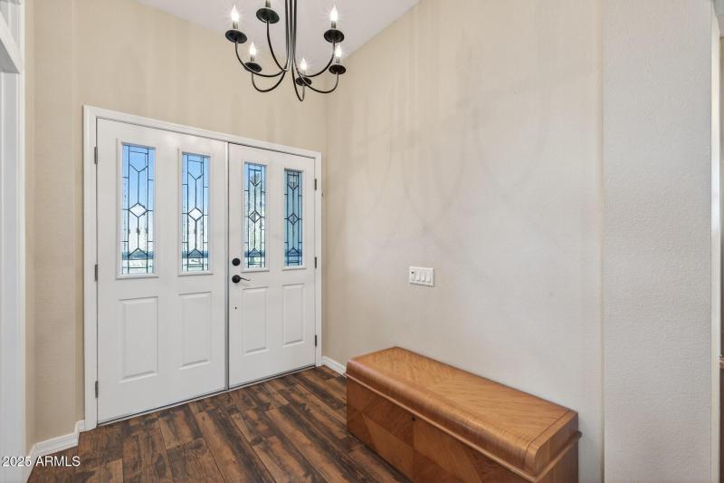 Grand double door entry