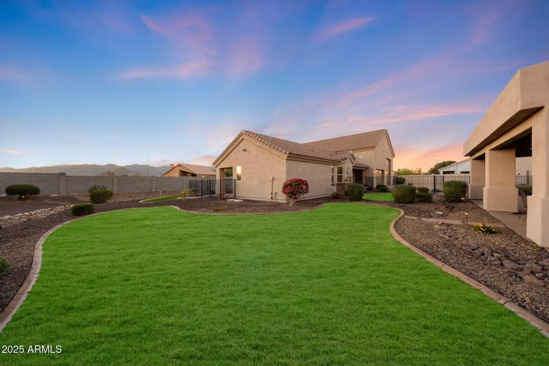 View towards the guest house