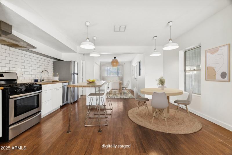 Kitchen and dining room