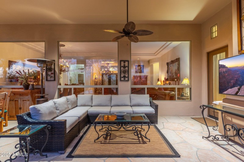 Covered Patio at Twilight