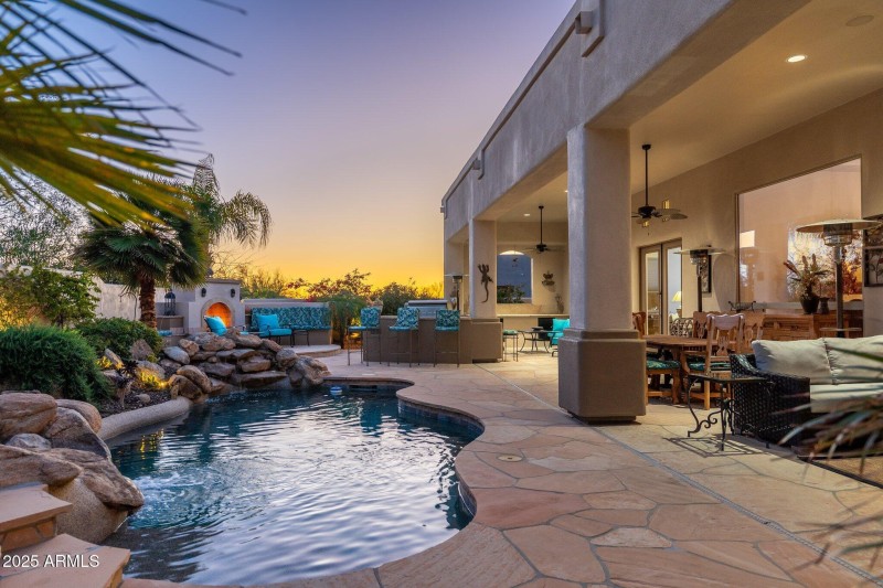 Backyard at Twilight