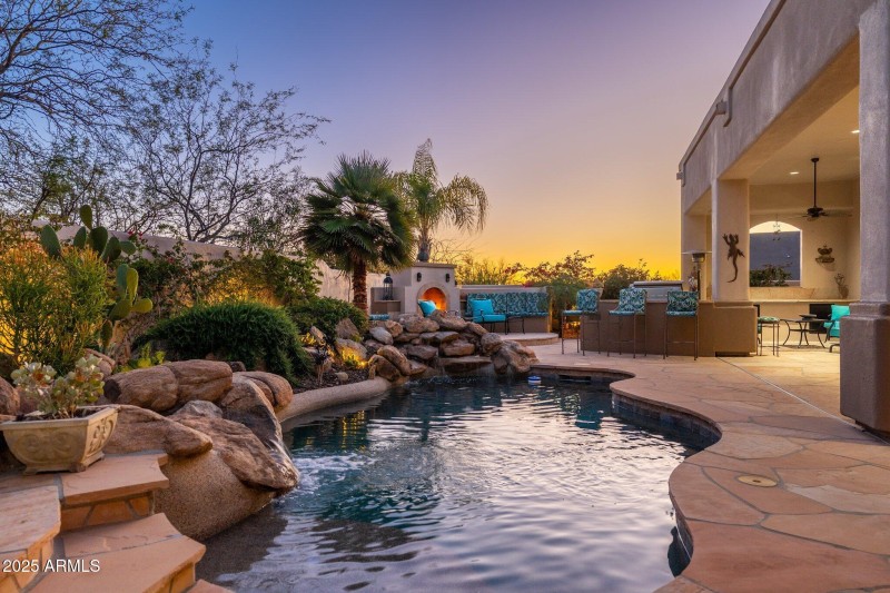 Backyard at Twilight