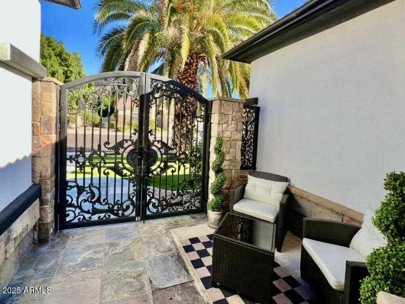 Front Entry Gated Courtyard