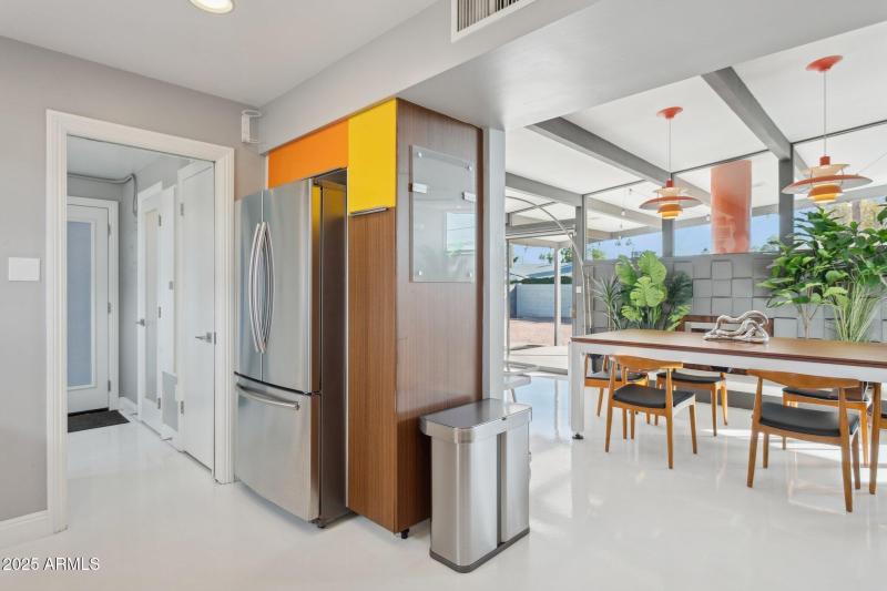 Kitchen view to dining room