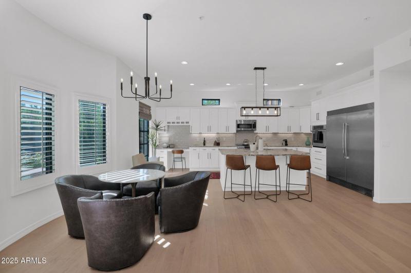 Open Spacious kitchen to dining