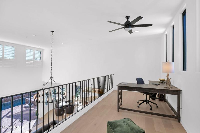 Upstairs Loft with views