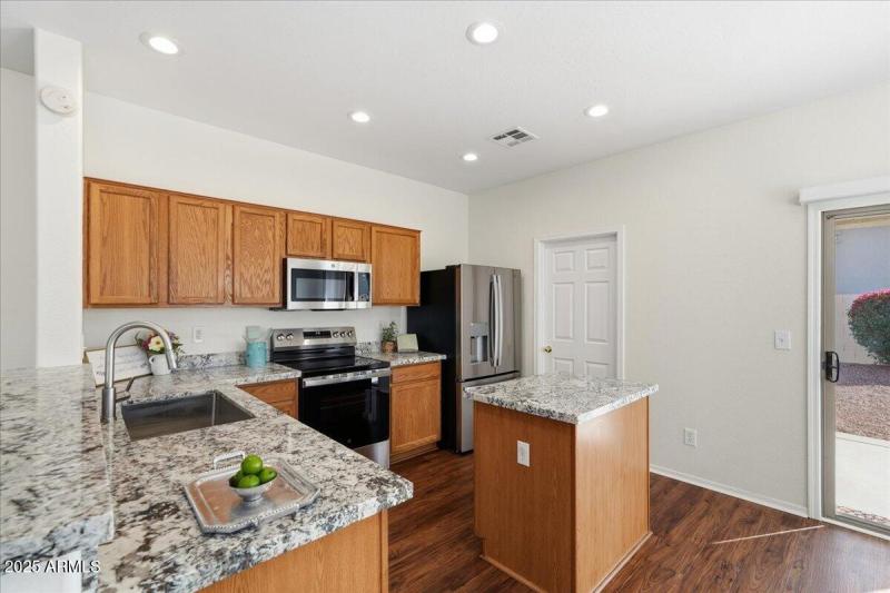 Sizable kitchen with island