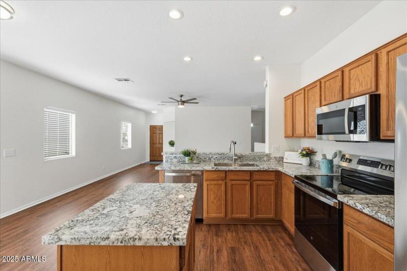 Open concept kitchen
