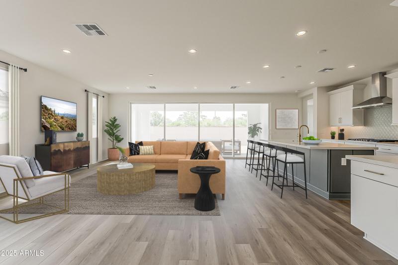 Virtually Staged Great Room