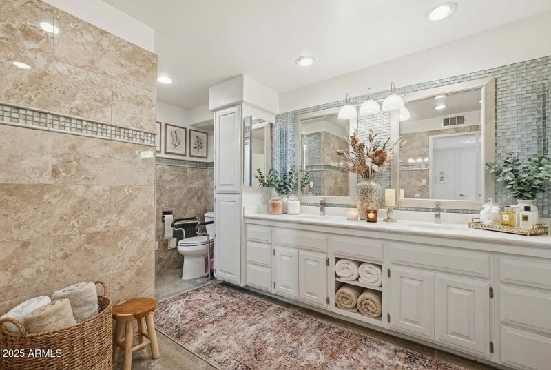 Primary Bath - Virtually Staged