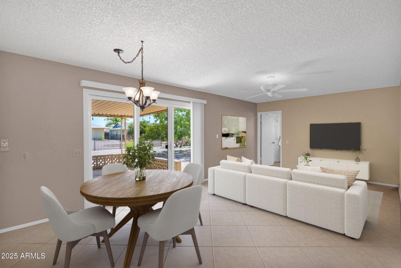 Great Room AI Staged