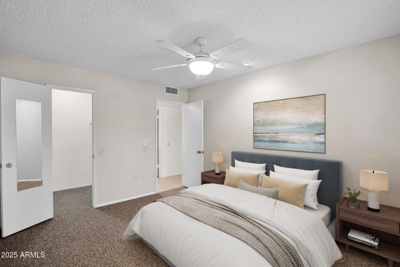 Master Bedroom AI Staged