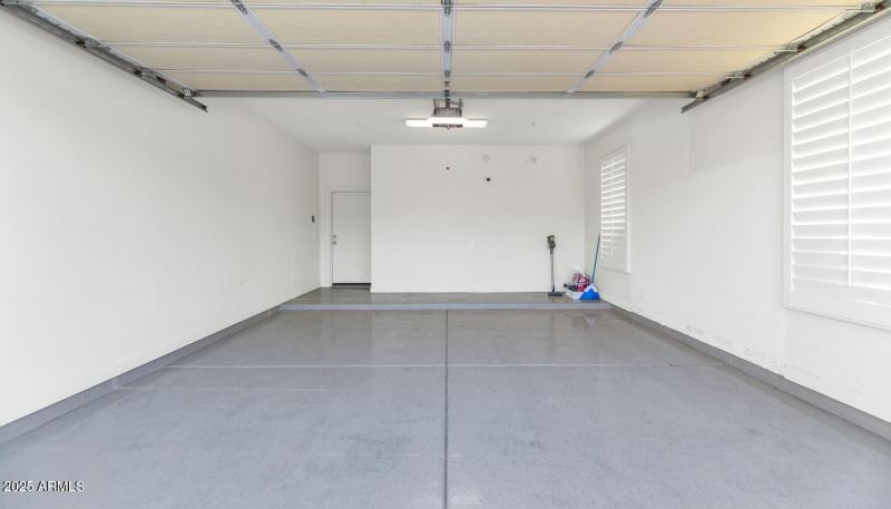 Two Car Garage with Epoxy Floors