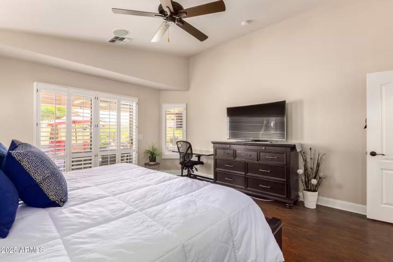 Sliding Doors at Primary Bedroom