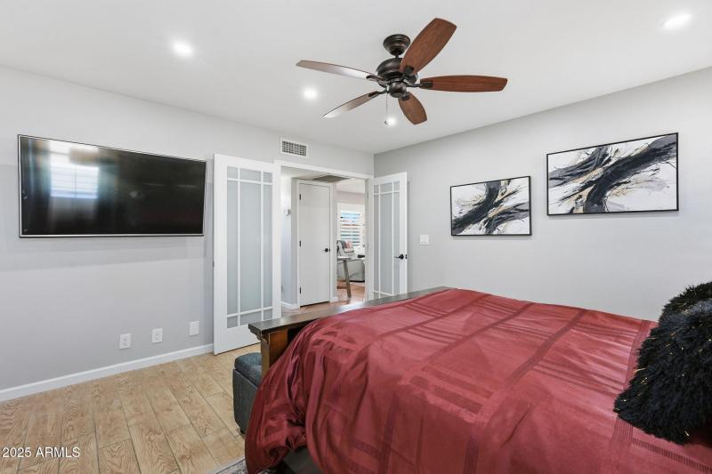Primary Bedroom with French Doors