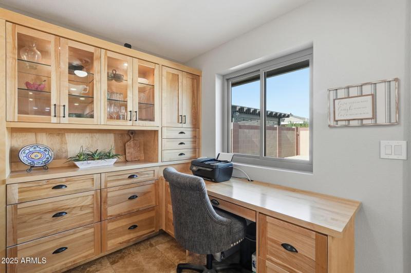 Office Space and Organizational Shelves