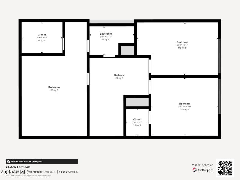 Floor plan upstairs