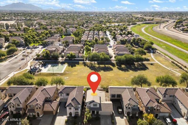 Aerial - neighborhood