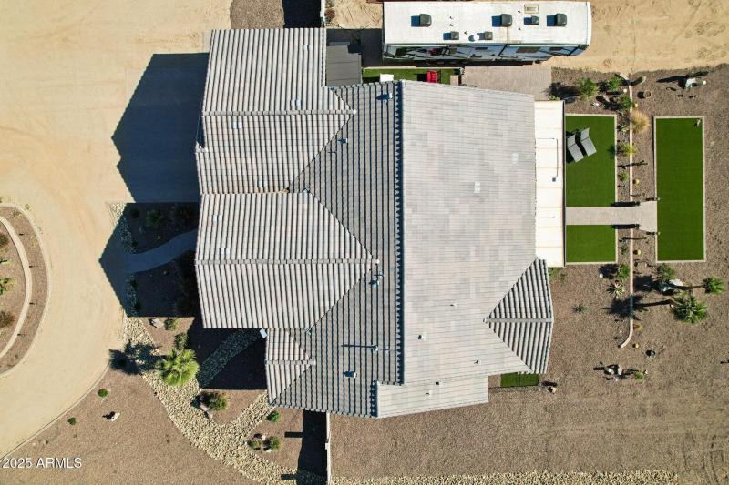 Drone views roofline