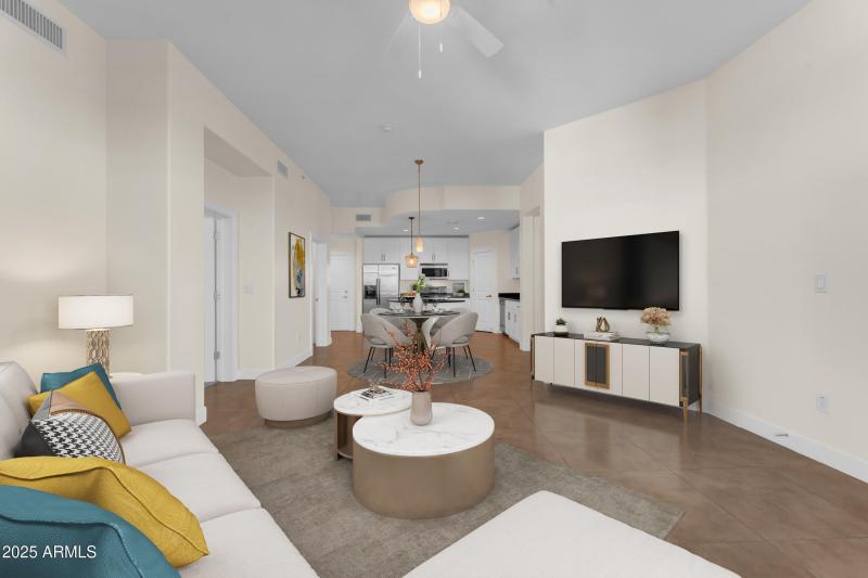 Virtual Staged Great Room Dining