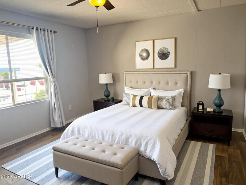 Staged Master Bedroom