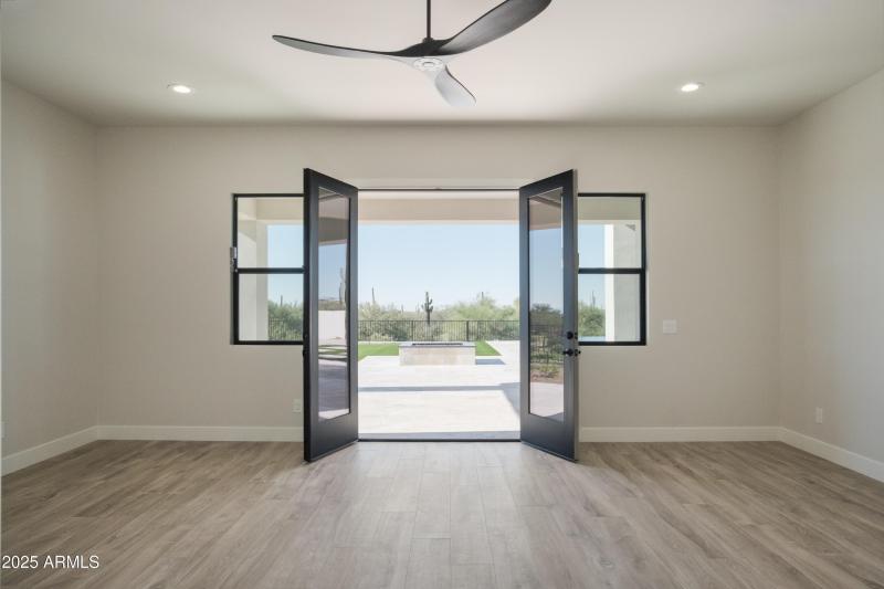 Primary Br View to Back yard Morning Vis