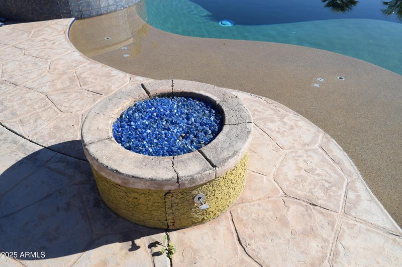 Fire Pit Next to Pool