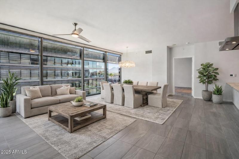 Floor to ceiling glass