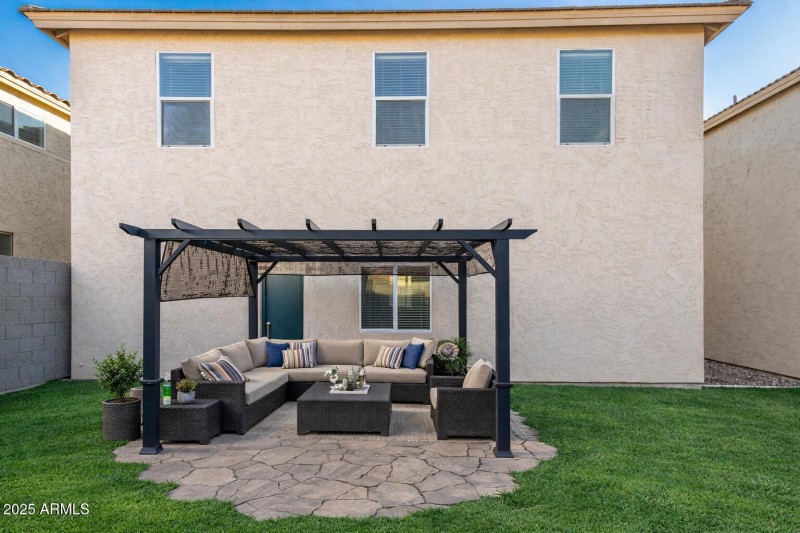 Virtual - Backyard retreat with seating