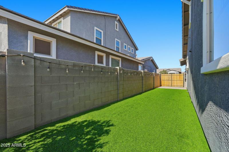 Side Yard With Turf & RV Gate