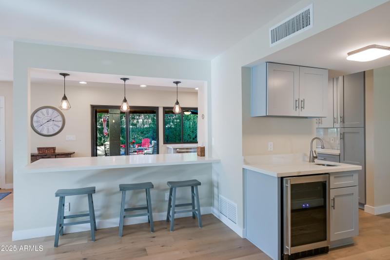 Kitchen counter/bar area