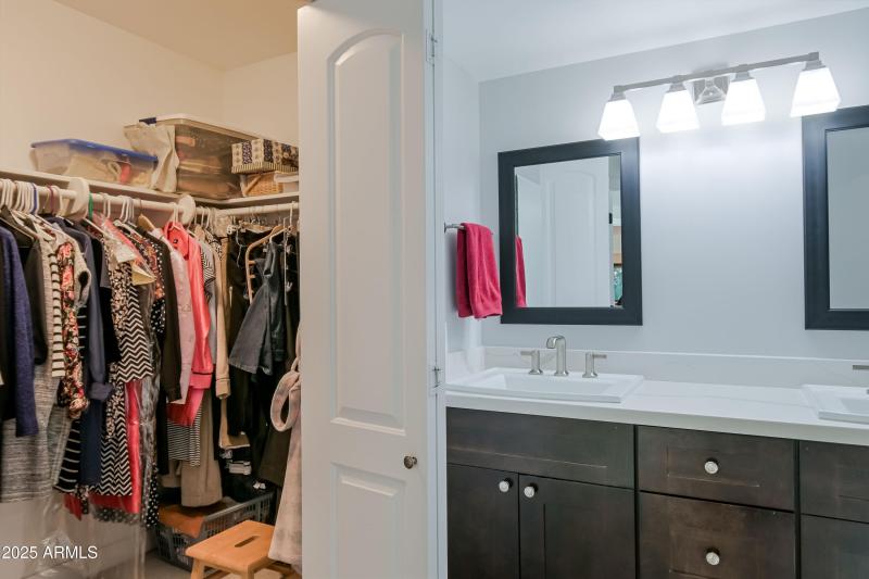 Primary closet/bathroom