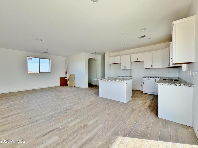 Kitchen and living room