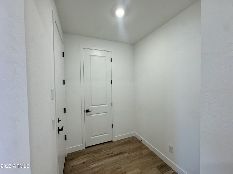 Drop zone with a coat closet