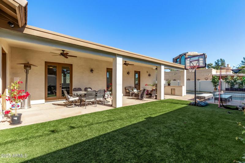 Low Maintenance and resort-like backyard