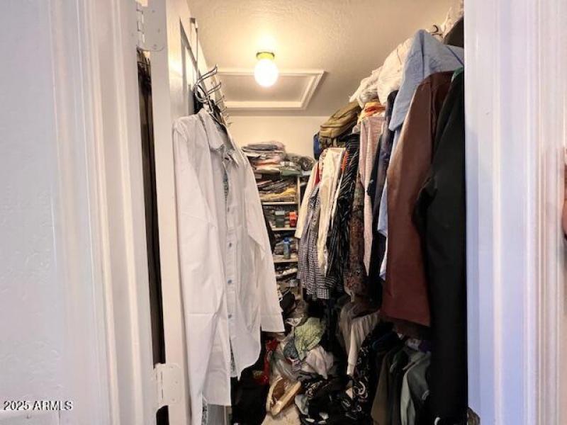 His closet--