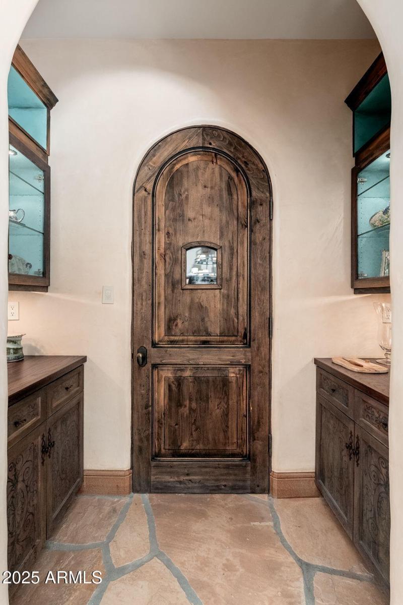Door to wine cellar