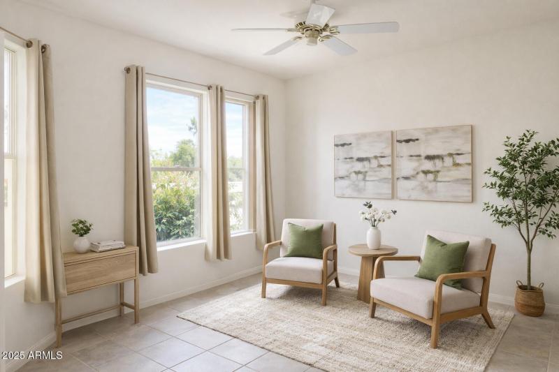 Virtual Staged Front Sittting Room