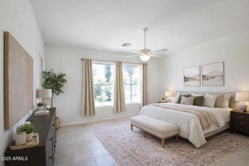 Main Bedroom virtually Staged