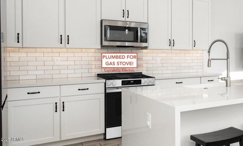 PLumbed for Gas Stove!