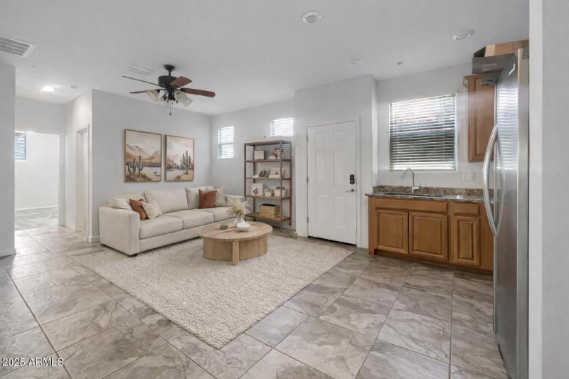 Virtually staged Mother-in-law suite