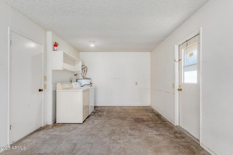 Garage and Laundry Area