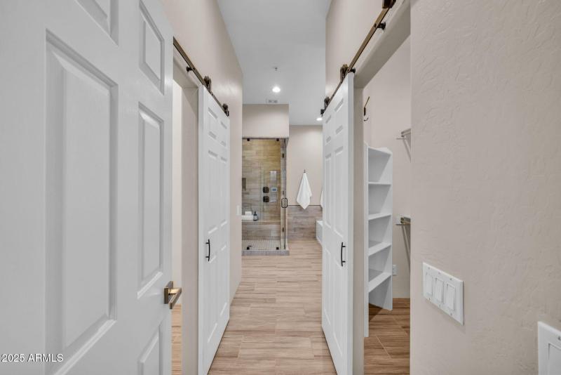 TWO WALK-IN CLOSETS