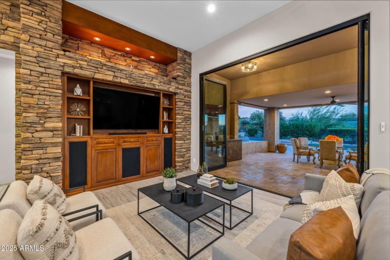 GREAT ROOM WITH ACCORDION DOORS