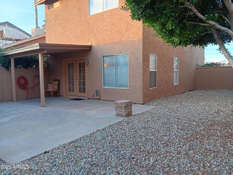 front half of back yard