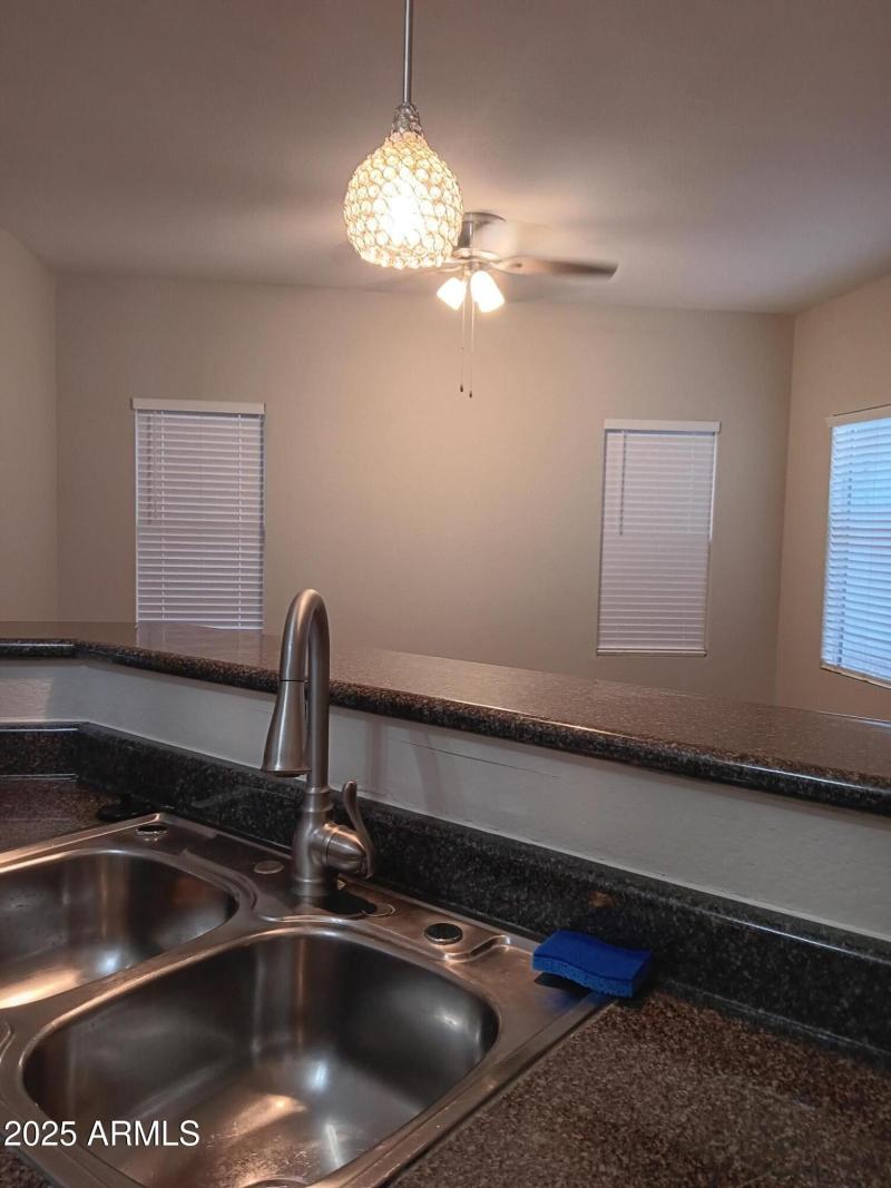 Family great room from island