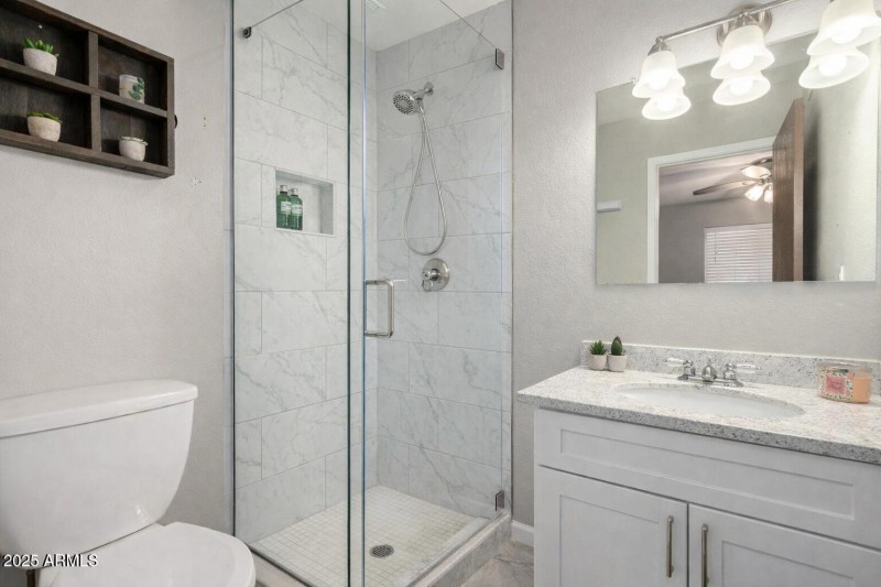 Virtually Staged Primary Bath