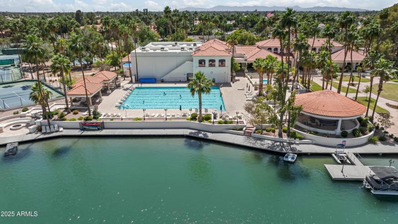 Boat Dock Lap Pool VVL Aerial