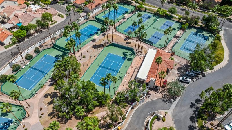 Outside Sport Courts Aerial